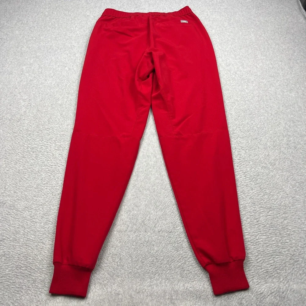 FIGS Tansen Jogger Scrub Pants Mens Medium Tall Red Technical Stretch MXXSW2004T